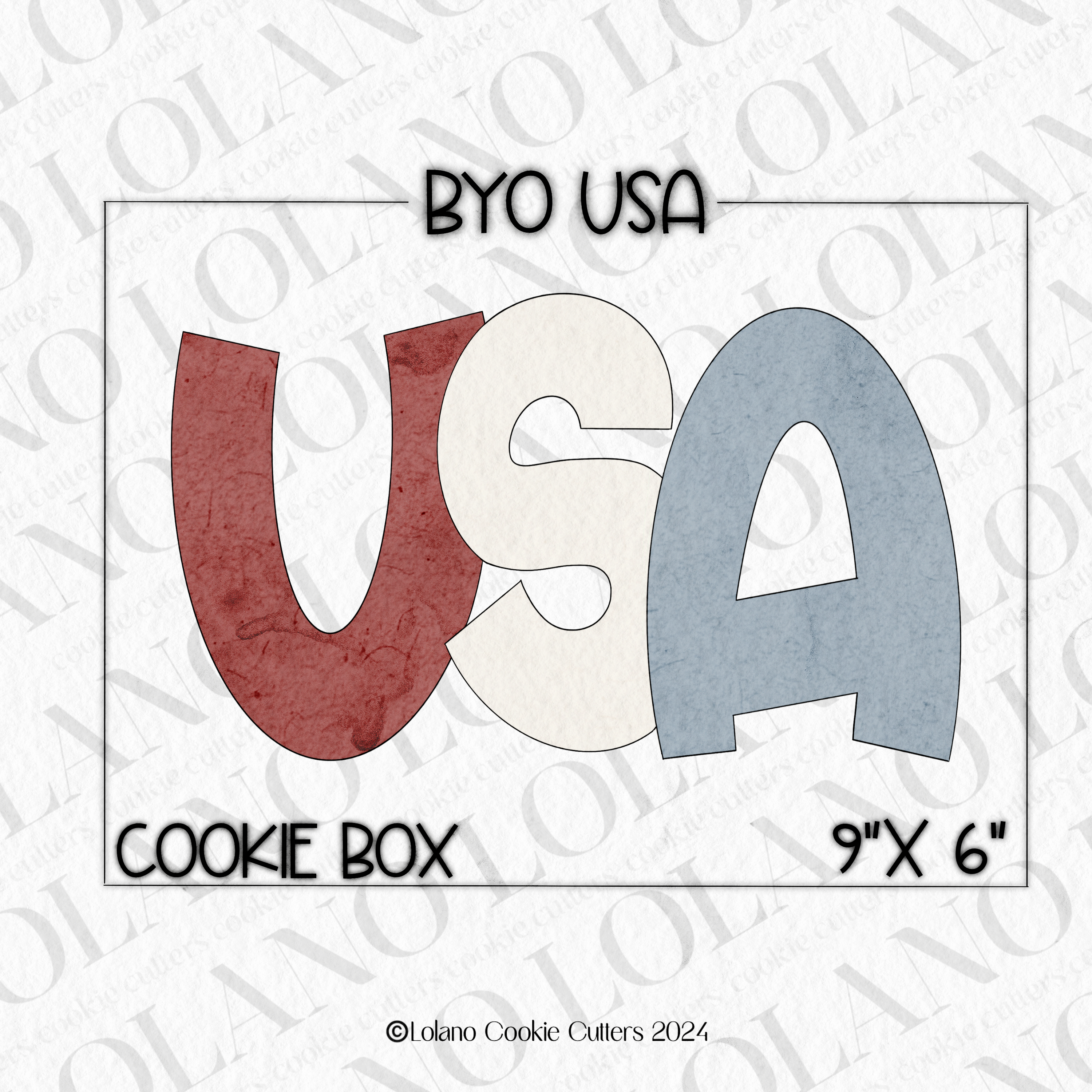 BYO USA Cookie Cutter set of 3