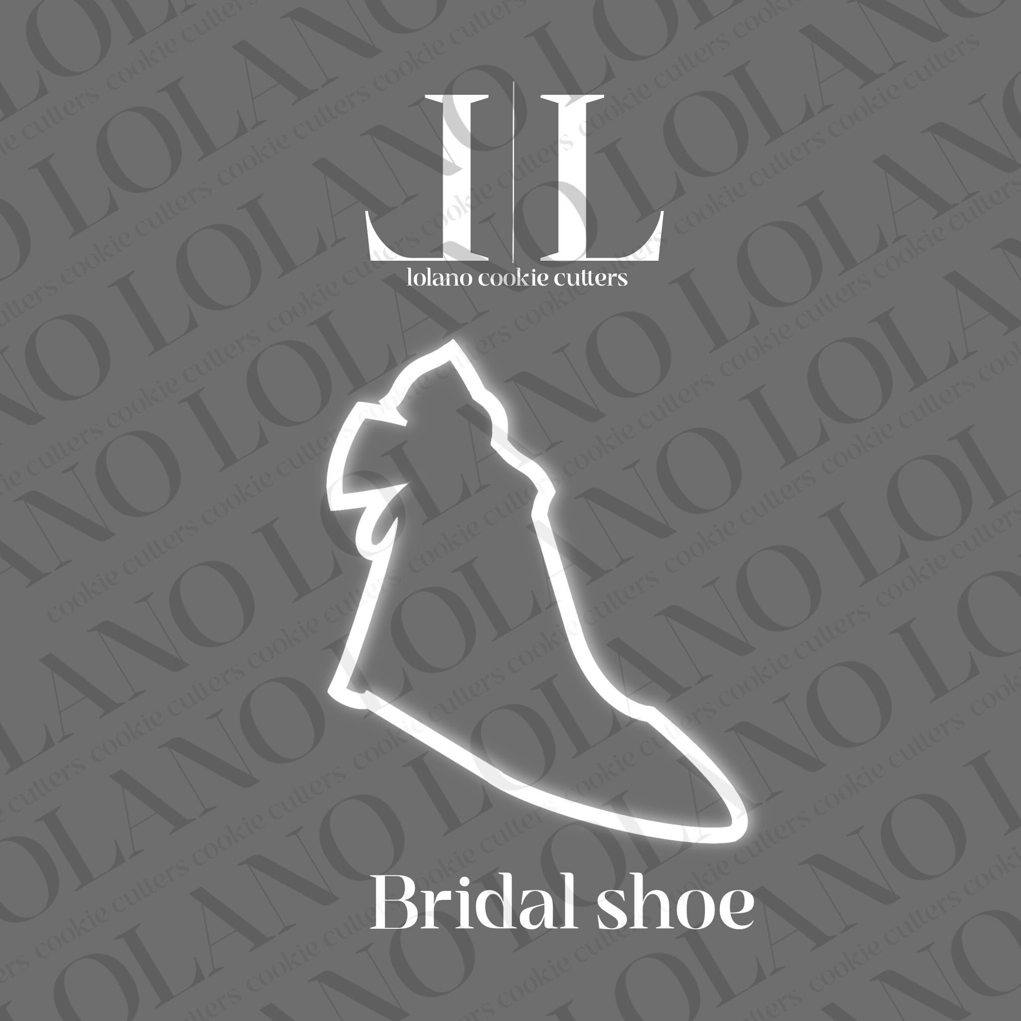 Bride and groom’s shoe cookie cutters