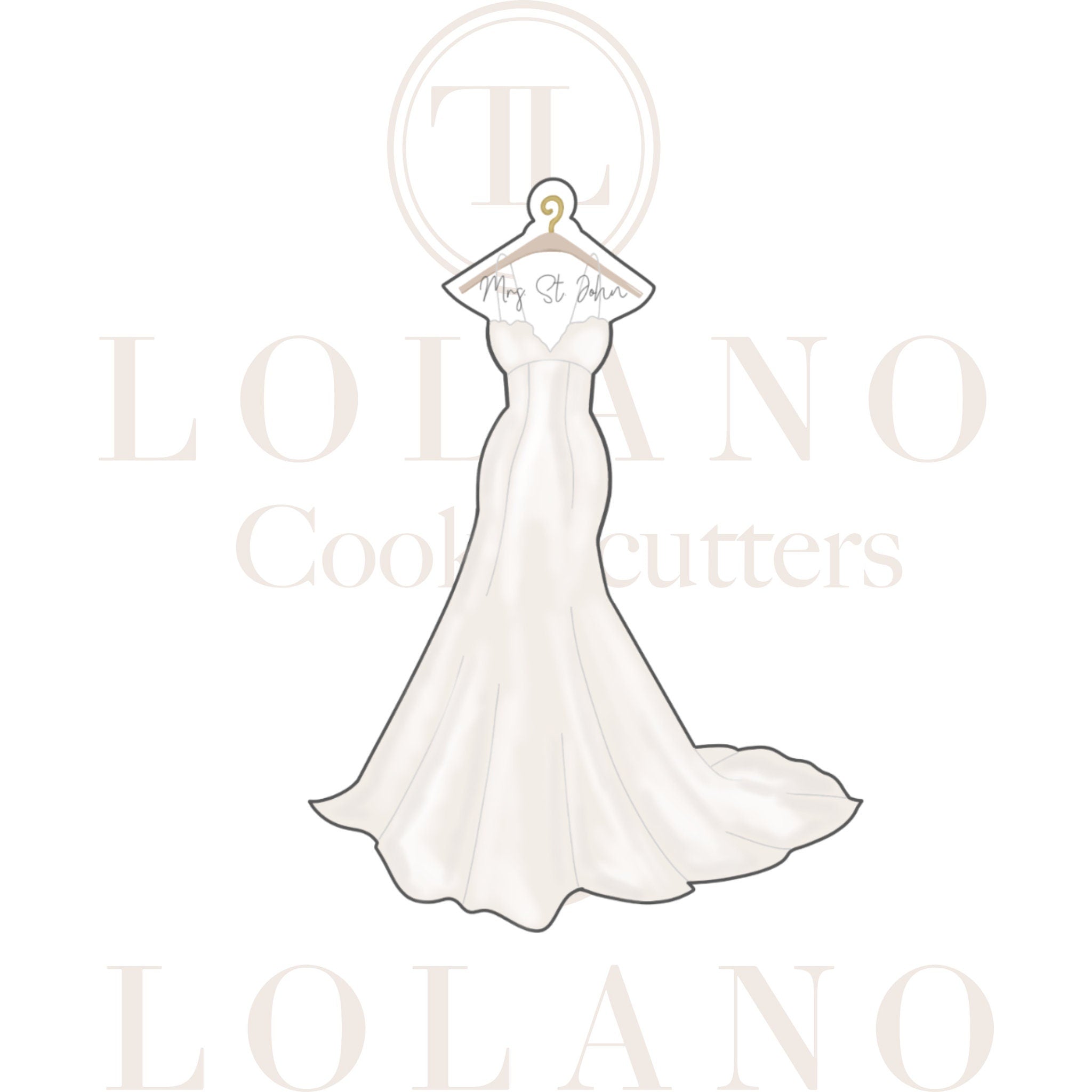 Wedding Gown Themed Cookie Cutters -Collection 01