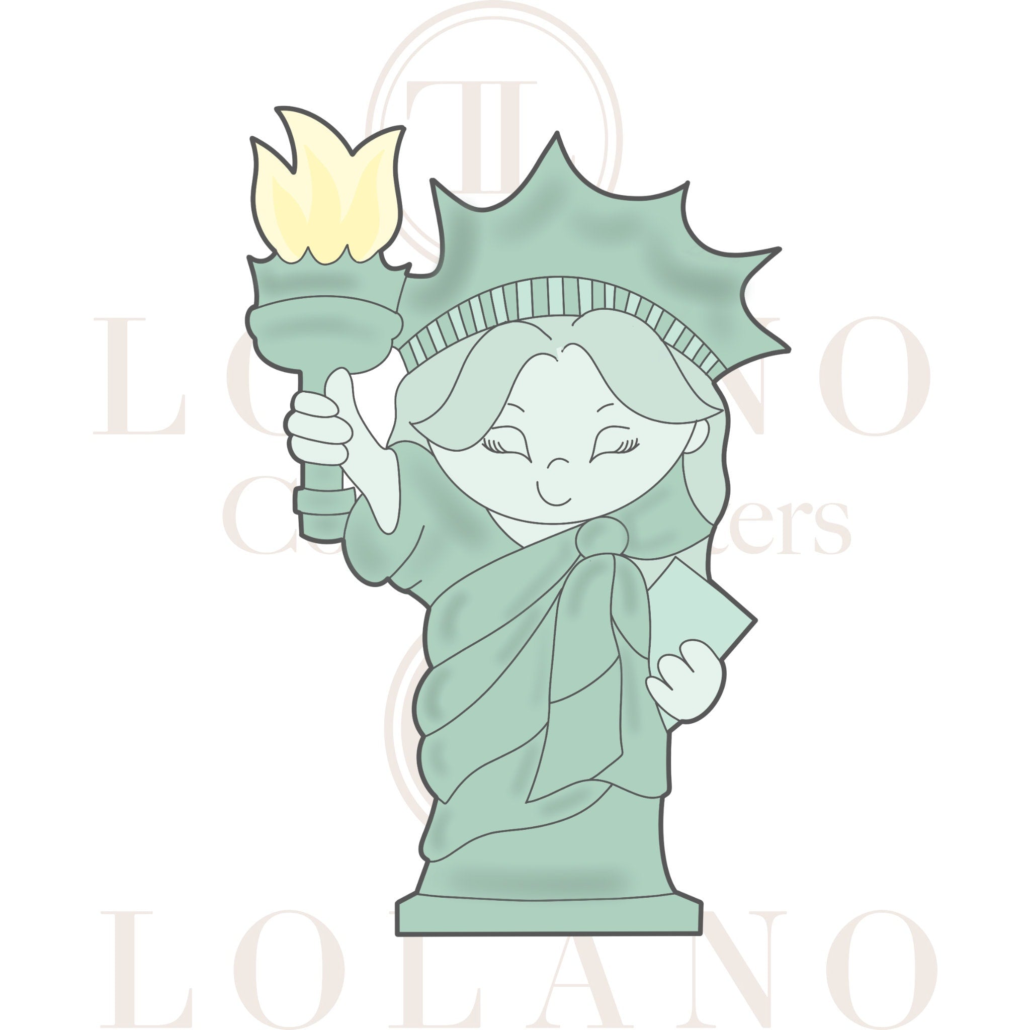 Memorial Day Statue of Liberty Cookie Cutter