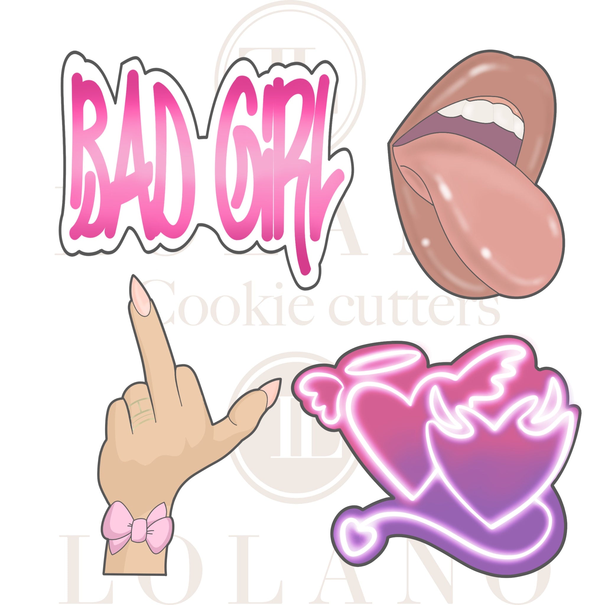 Bad Girl Cookie Cutters (Collection 01)