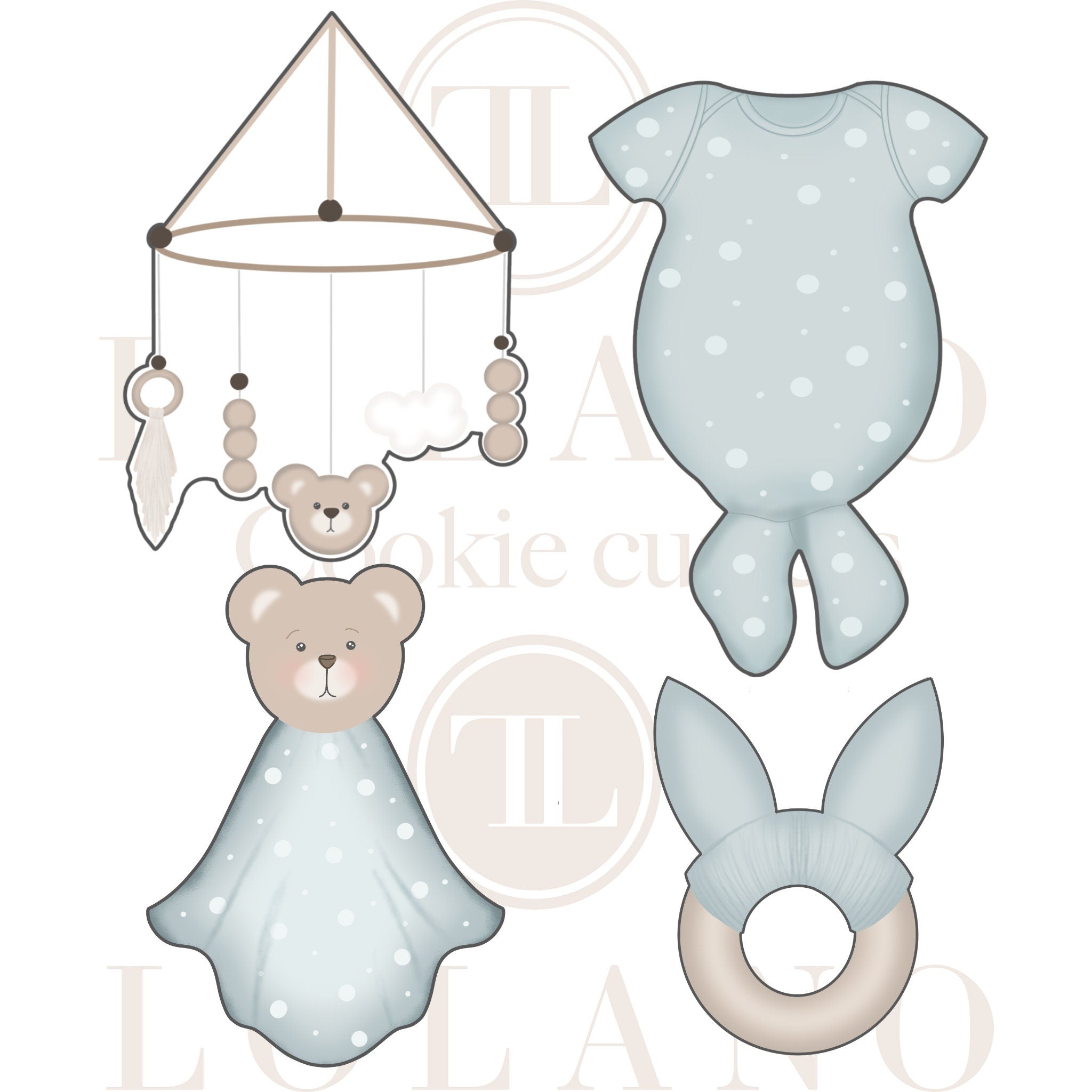 Baby Themed Cookie Cutters (Collection 02)