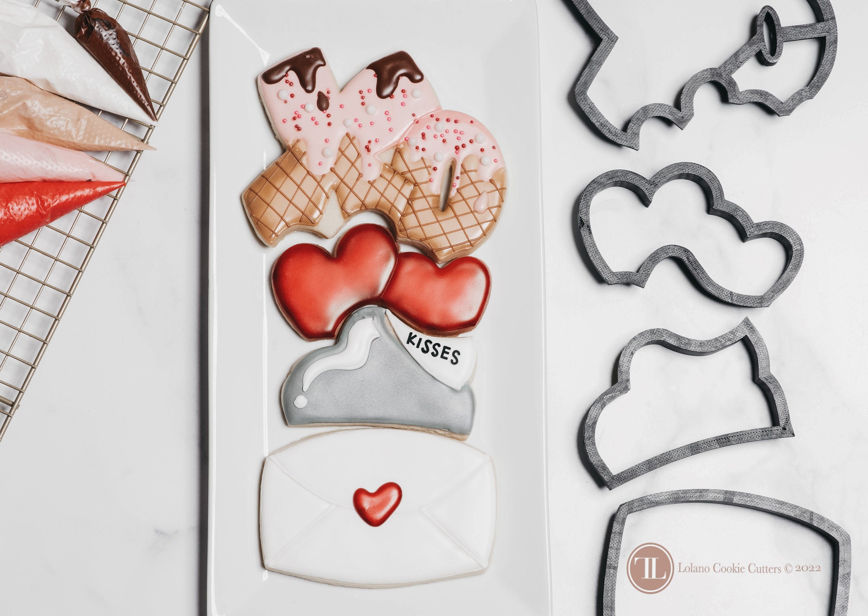 BYO Valentine’s Day "XO Letter" Cookie Cutter