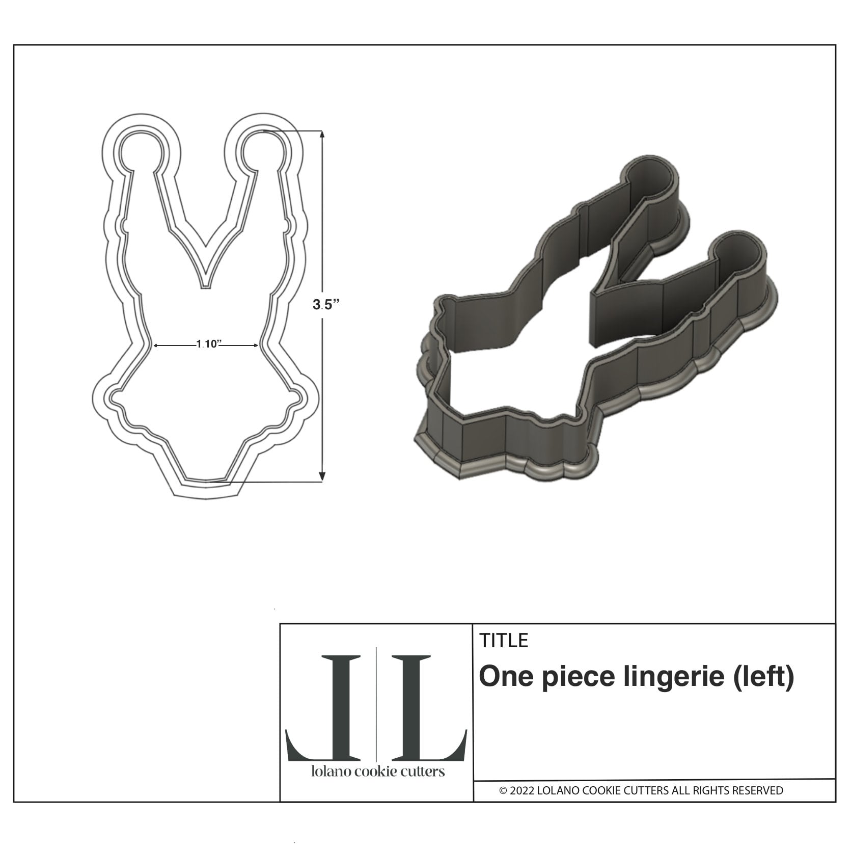 Lingerie Cookie Cutters