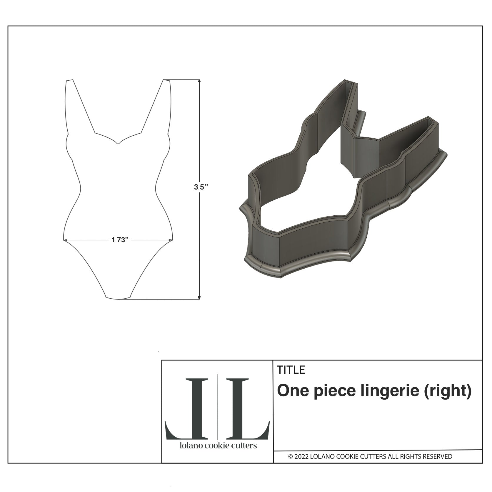 Lingerie Cookie Cutters