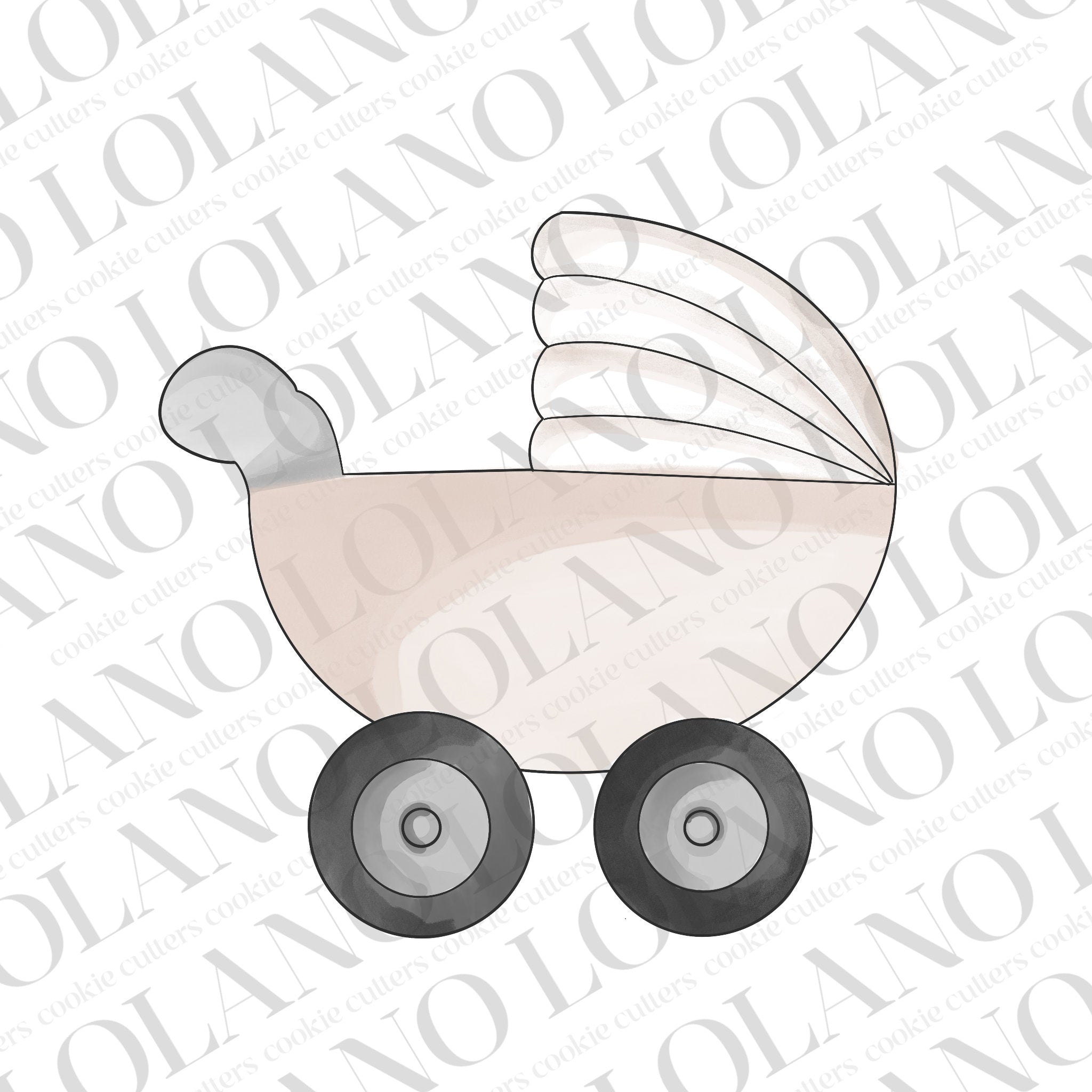 baby carriage cookie cutter Baby Carriage Cookie Cutter – Lolano Cookie Cutters