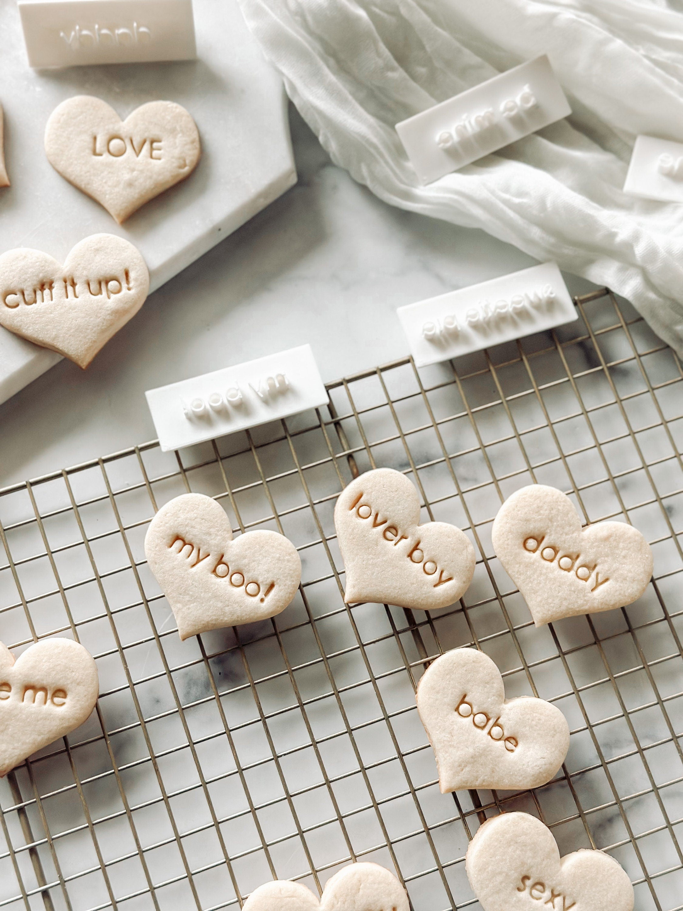 Conversation message cookie stamps cookie cutters