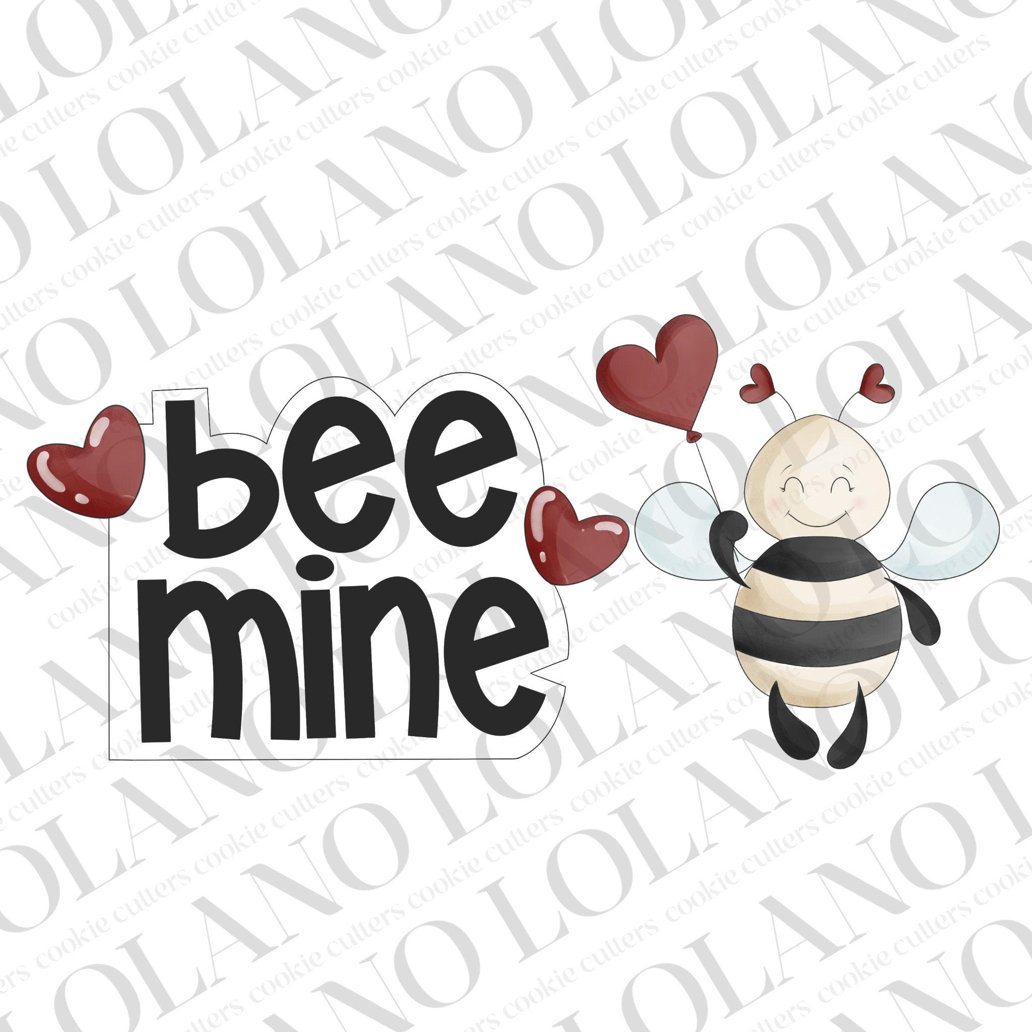 Bee mine Valentine’s Day cookie cutters