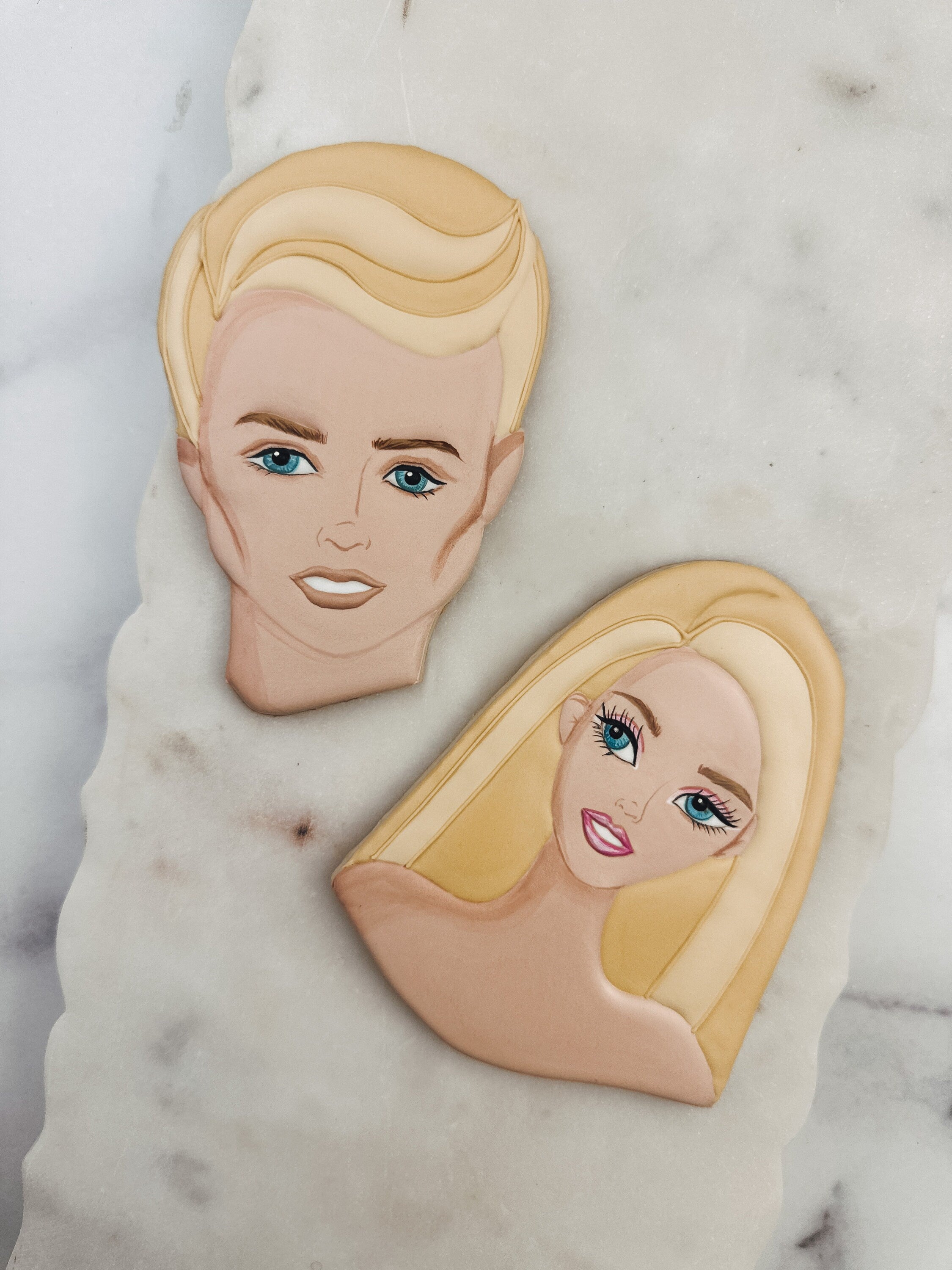 Doll head cookie cutters