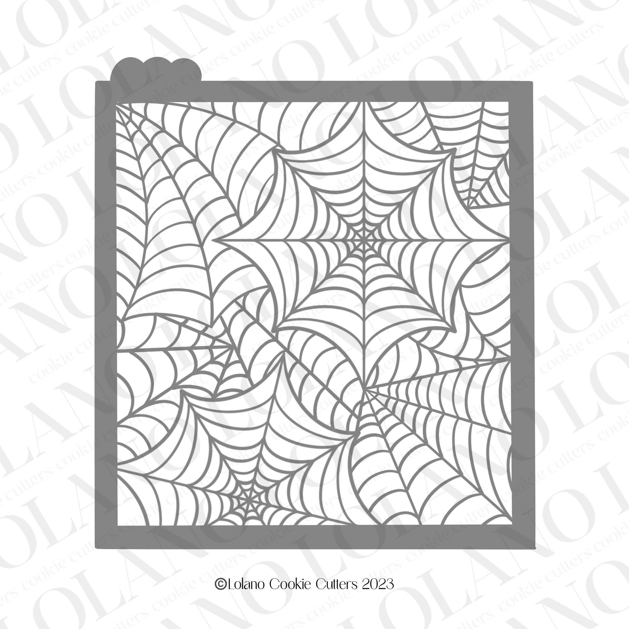 Spider web cookie stencil