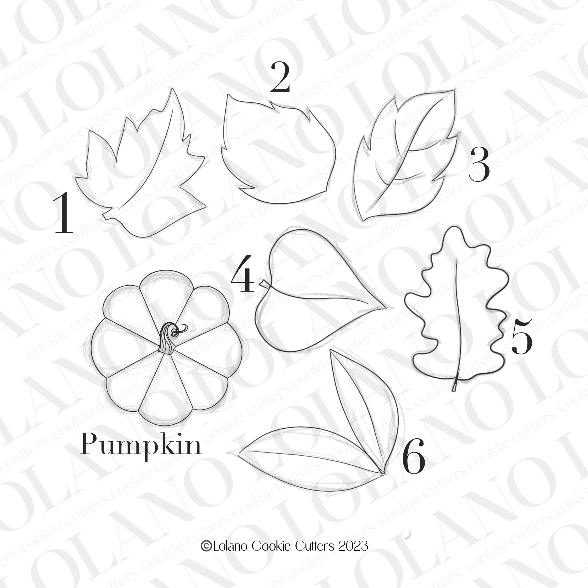 Fall Leaves and Pumpkin Cookie Cutters