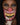 Killer clown face cookie cutter