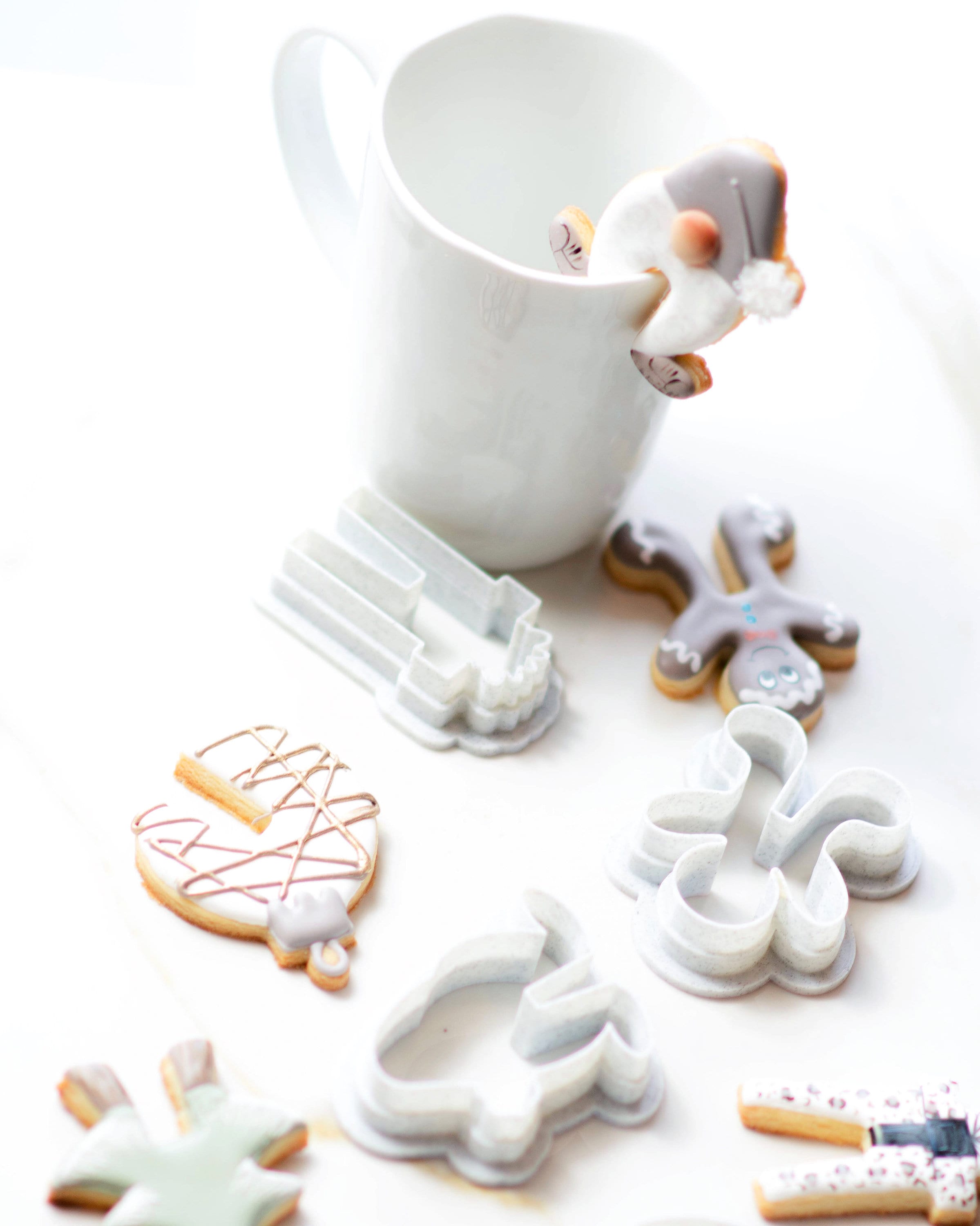 Christmas Mug Cookie Hanger cookie cutter set