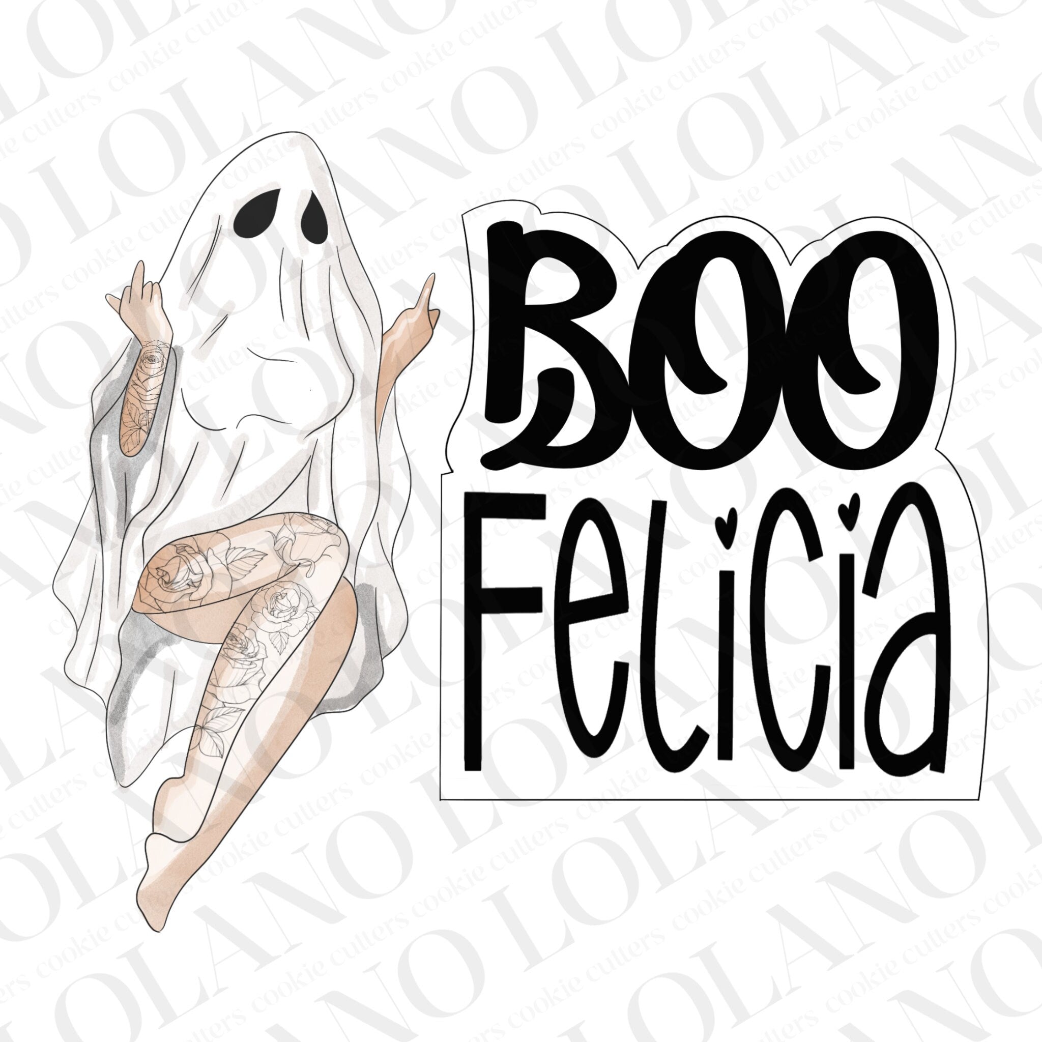 Halloween Boo Felisha cookie cutters